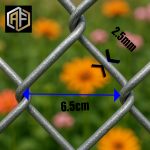 توری حصاری مفتول ۲/۵ چشمه ۶/۵