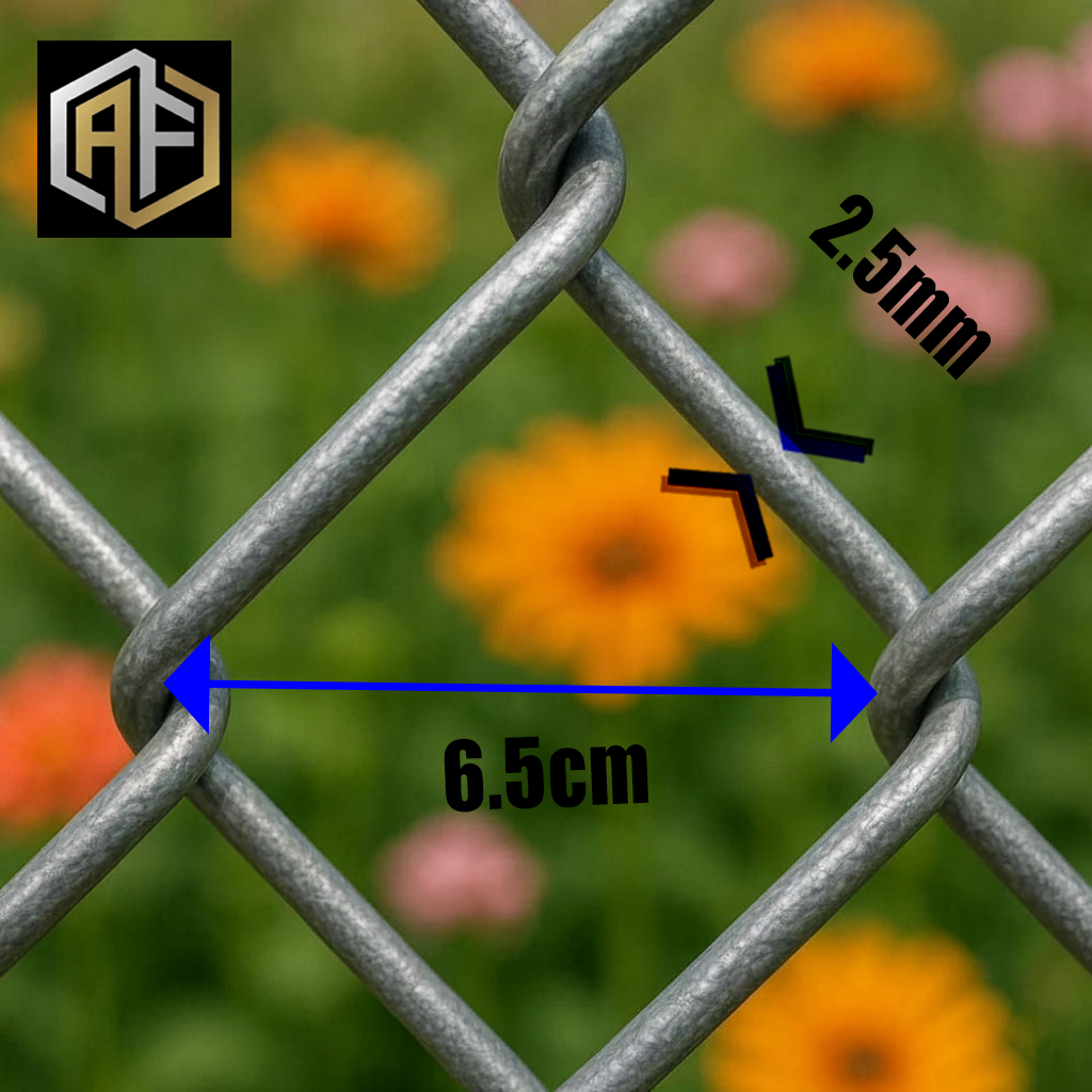 توری حصاری مفتول ۲/۵ چشمه ۶/۵