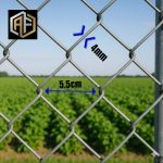 توری حصاری مفتول 4 چشمه 5.5