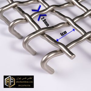 توری پرسی مفتول 2.8 چشمه 1*1