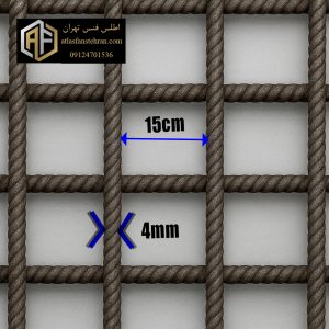 توری مش 4 میل چشمه 15*15